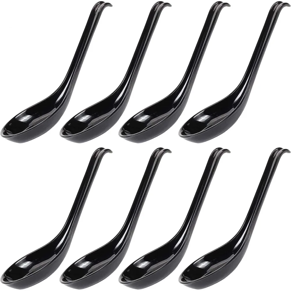 

Soup Spoons 8 pieces, Large Soup Spoons, Soba Rice Pho Ramen Noodle Soup Spoon