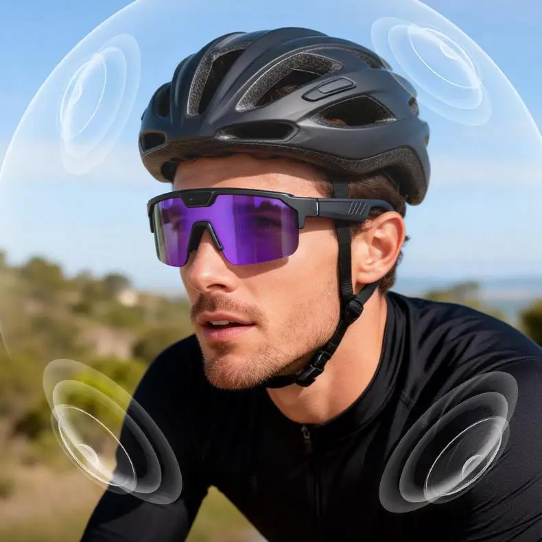 IMX219 AI Smart Glasses Camera 1200P HD Video Sunglasses Hands-free Voice Assistant Polarized Sports Glasses Cycling Hiking