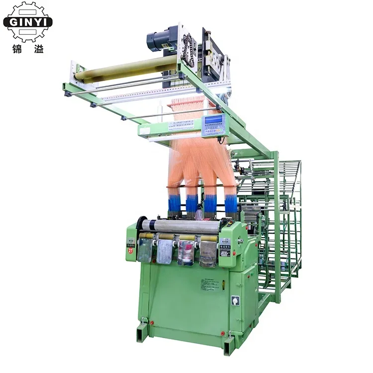 GINYI Computerized Jacquard Webbing Elastic Band Loom Machine Boxer Elastic Logo Band jacquard looms machine price