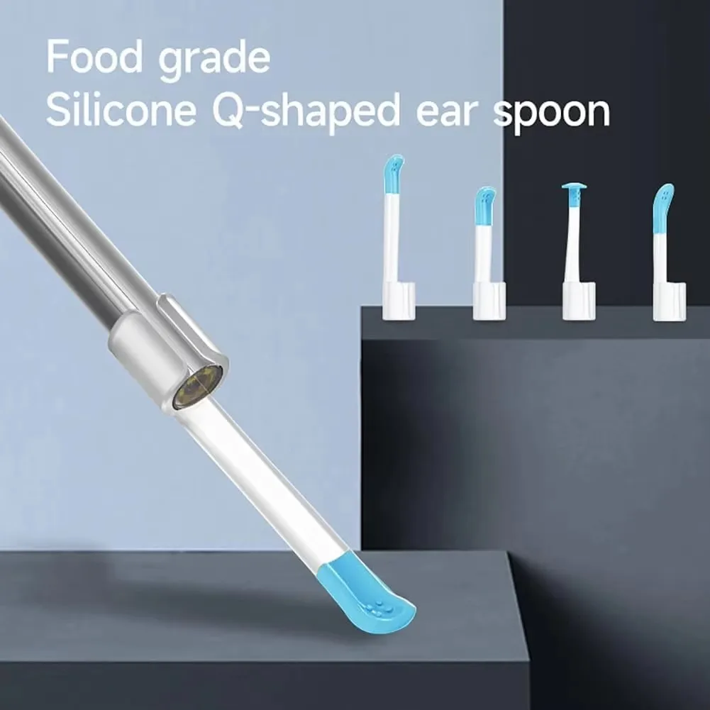 Kanoscope numérique de portée d'oreille HD, outil de retrait d'avertissement d'oreille, inspection d'oreille à domicile, 6 LED, 3.9 pouces, 4.5 P, 1080mm