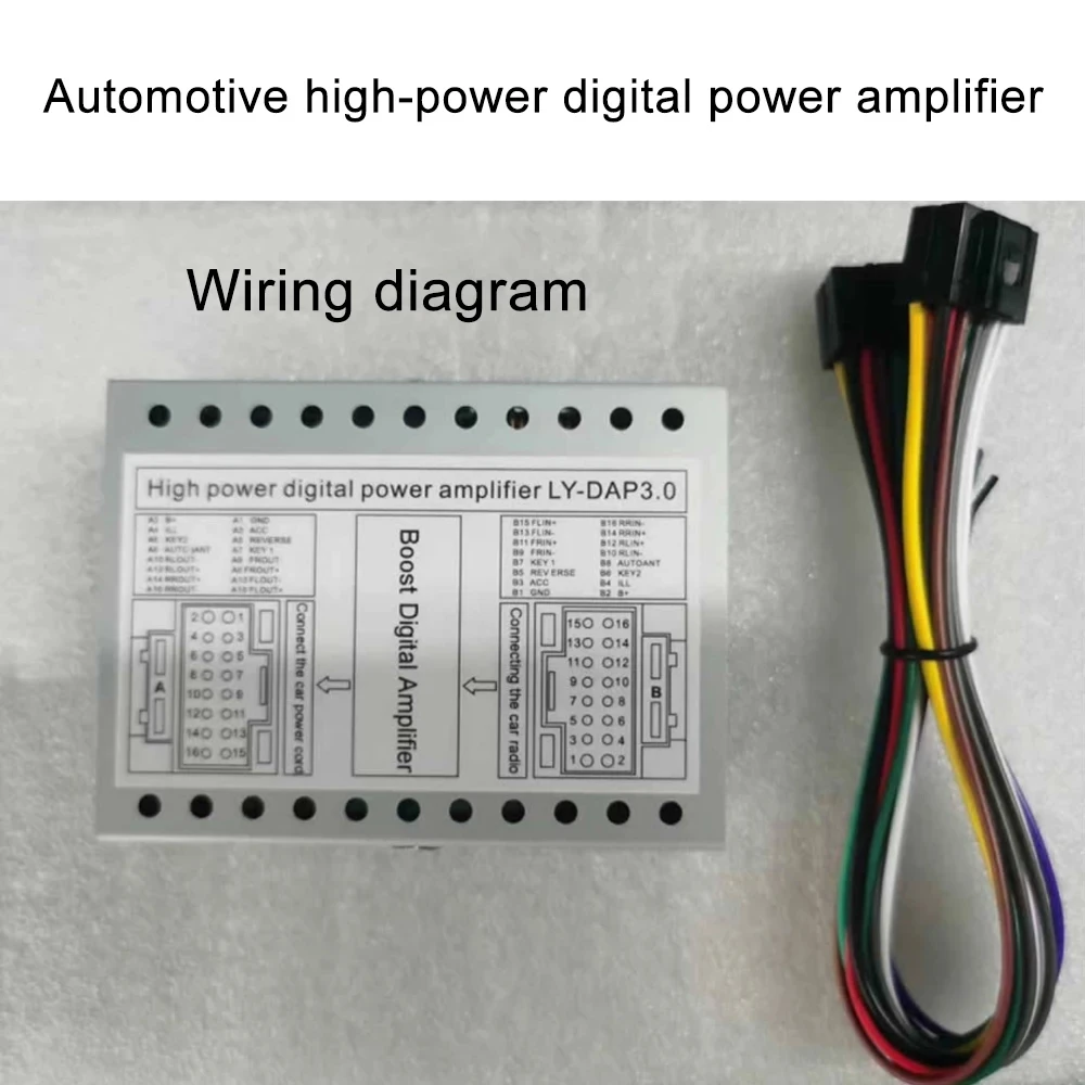 สําหรับรถยนต์ติดตั้ง Android หน้าจอขนาดใหญ่เครื่องยานยนต์ High-power Digital Power Amplifier เหมาะสําหรับ DAP