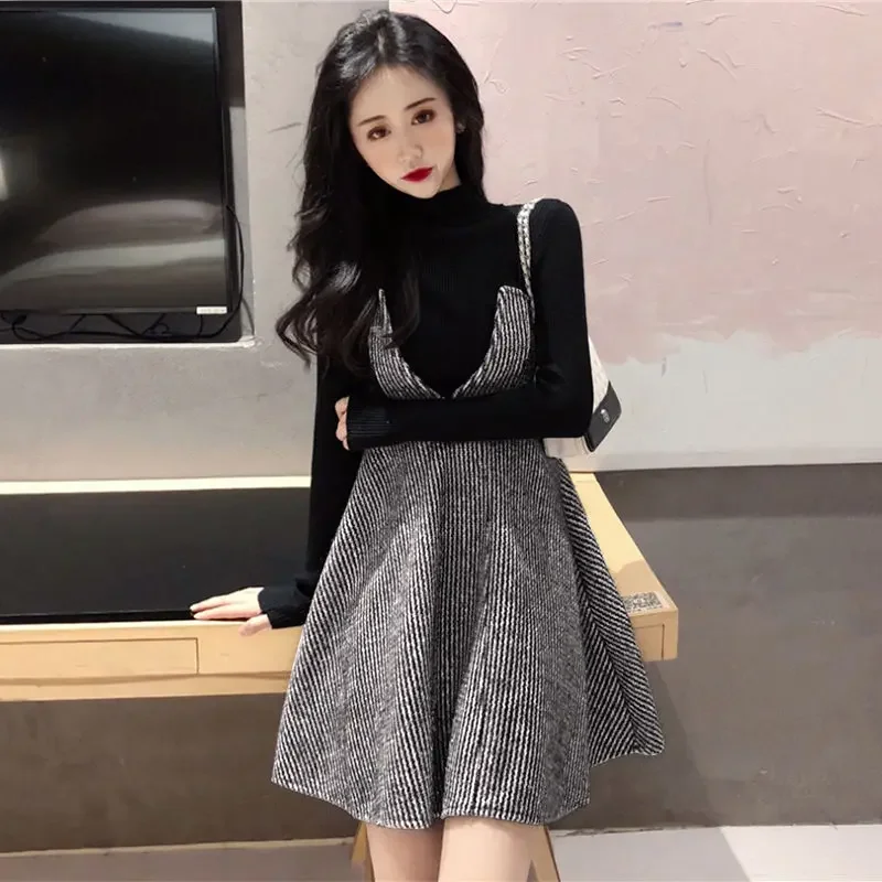 

Women's Dress Birthday Female Dresses 2024 Mini Clothing Ruffle Short Long Sleeve Retro Sensual Sexy Outfits Loose Xxl Promotion