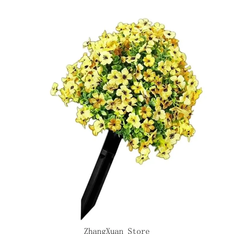 Langlebiger ABS-Rasenpfahl mit Veilchenblüten, perfekt für die Verbesserung von Blumenbeeten Garten, 3 x – Detail 5
