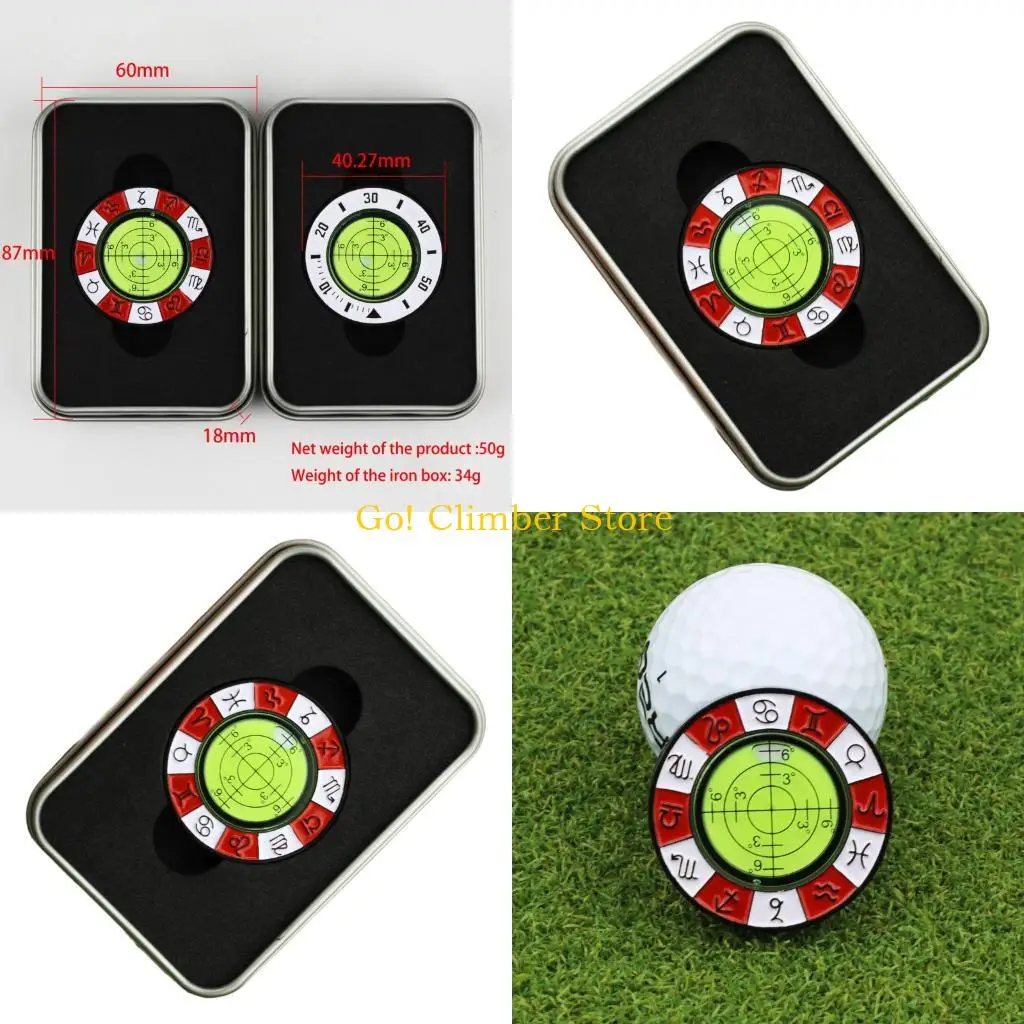 Q84C có thể tháo rời cấp độ đọc golf clip clip đánh dấu golf đặt phụ kiện đào tạo