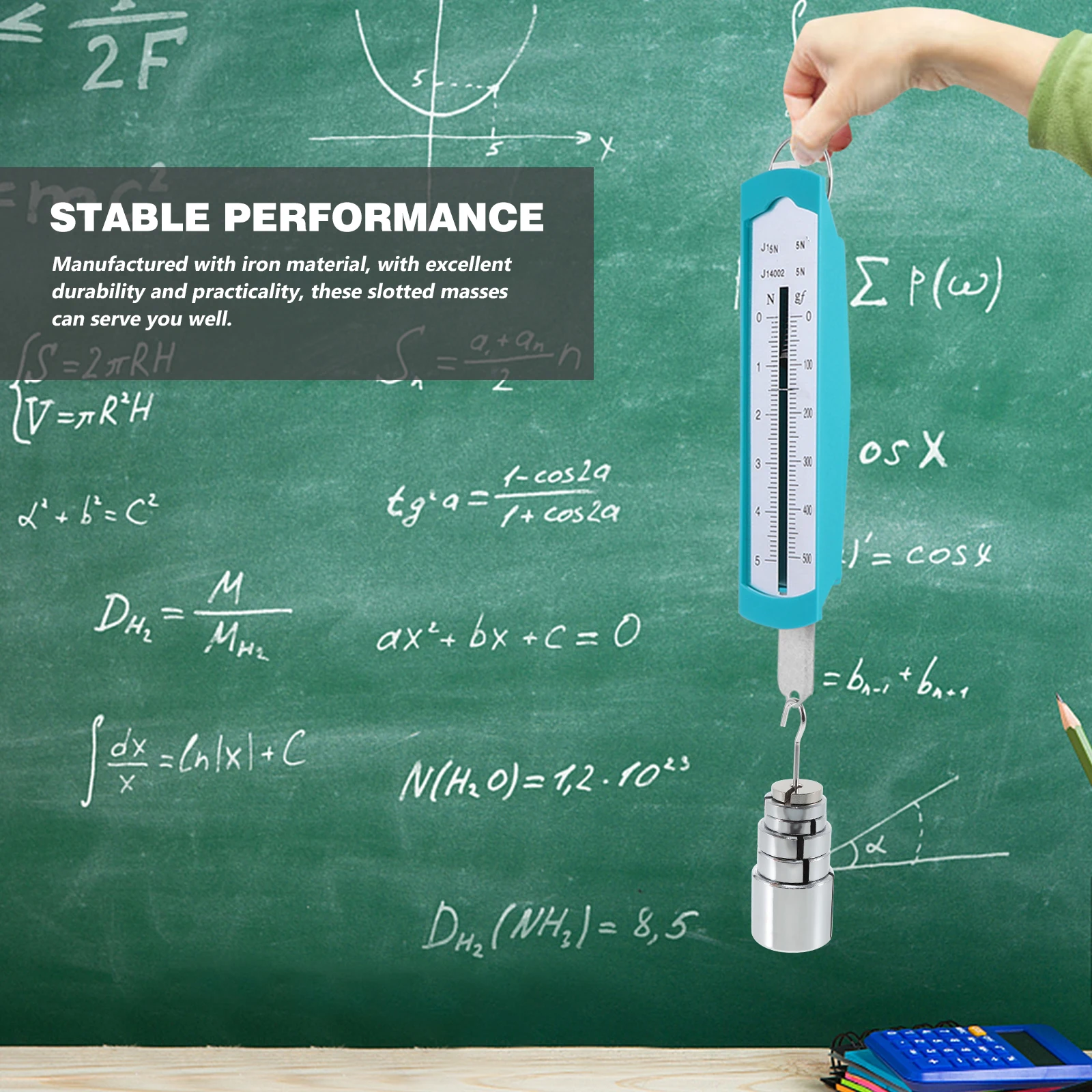 

200g 50g 20g 10g Metal Slotted Weights Set Smooth Edges Lab Balance Experiment Teaching Tools Iron Weights Science