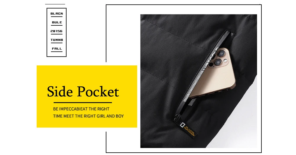 DIMUSI Winter Men Padding Jacket Fashion