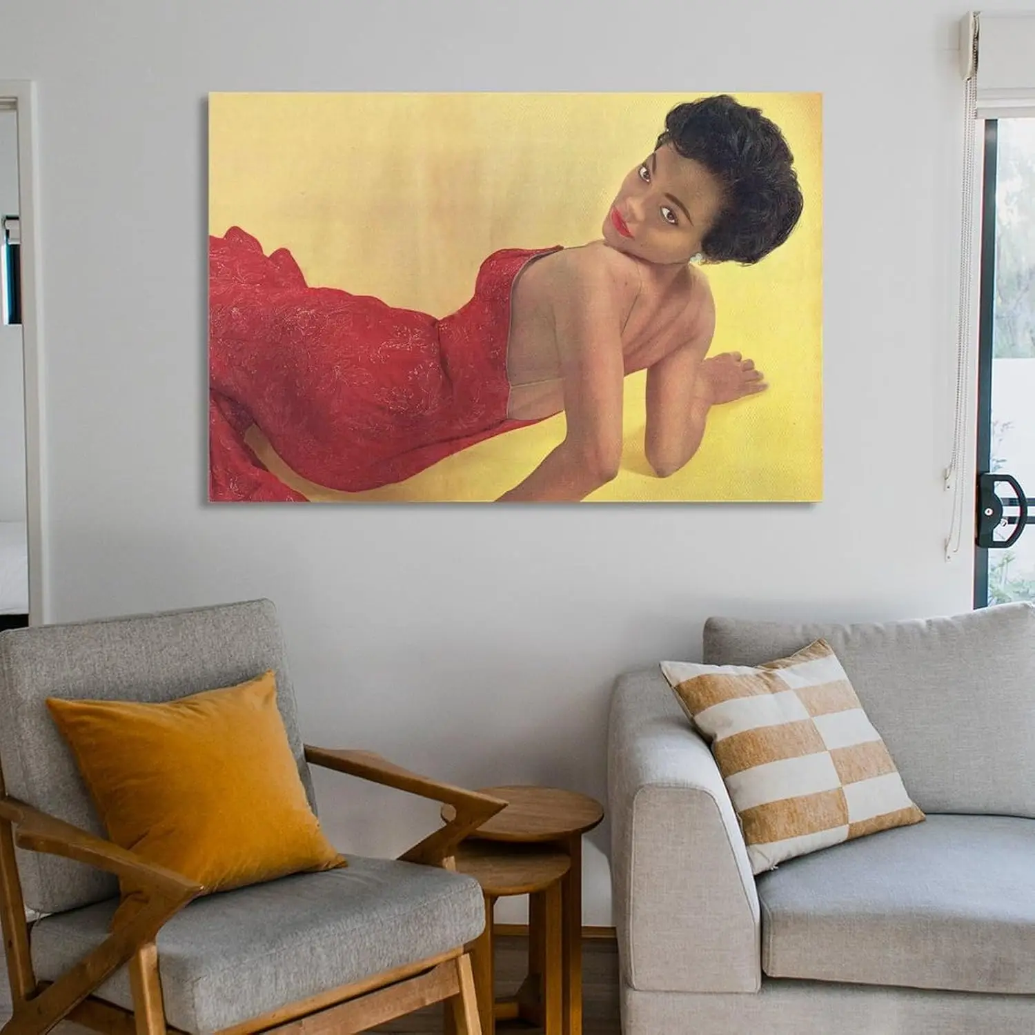 Eartha Kitt صورة أبيض وأسود خمر طباعة ملصق (26) الملصقات جدار الفن اللوحة قماش غرفة المعيشة يطبع Bedr