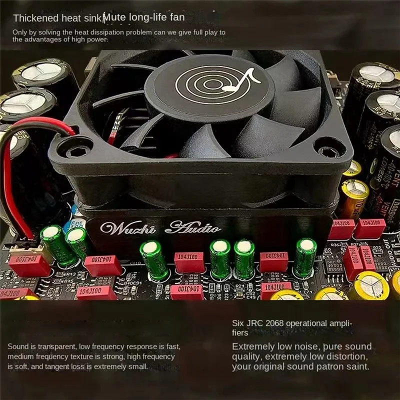 AS21P بلوتوث 5.1 لوحة مكبر كهربائي رقمي 2.1 قناة TPA3255 تيار مستمر 18-50 فولت لمكبر الصوت ، متكاملة