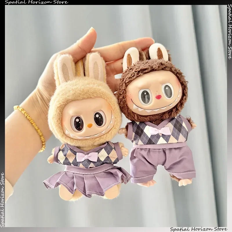 15/17/20 cm Britische Uniform Mini Puppe Kleidung Labubu I II Idol Puppen JK Set Korea Kpop SVT Plüsch Puppe Kleidung Zubehör