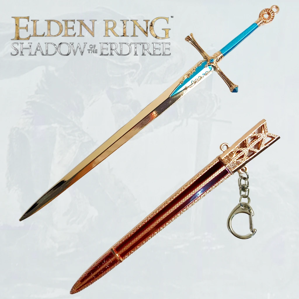 8.3inch Elden Knight's Sword Metal Katana Sword Japanse Katana Sabre Original Samurai Ninja Knife Cosplay Accessoires Prop Toy