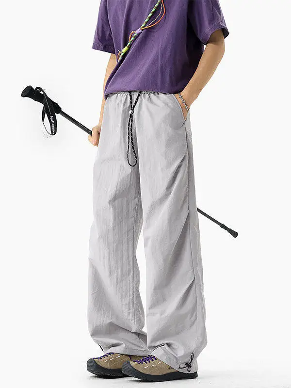 

American Sle Paratrooper Workwear Pants Men's Summer Trendy Dry Fast Foldable Straight Casual Sports Pants Polyester Fiber