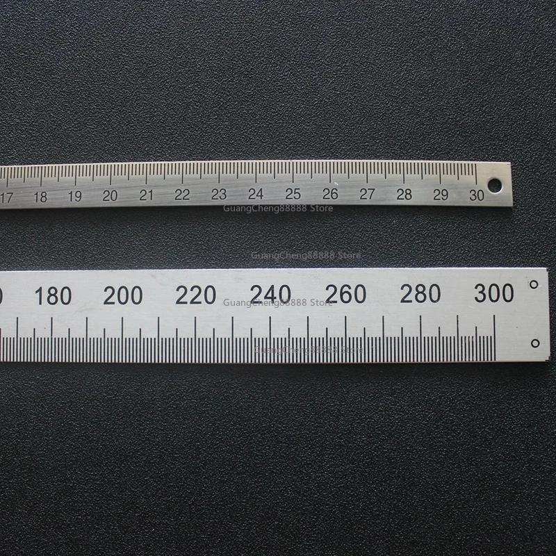 آلة طحن مقياس قياس النجارة 600 مم 0 صفر في الأوسط مسطرة من الفولاذ المقاوم للصدأ الألومنيوم #2