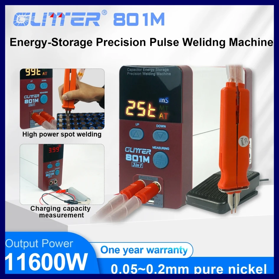 Spot Welding Machine Charging Capacity Measurement Spot Welding Three in One Handheld 18650 Battery Spot Welder  70B 11.6kw 801M