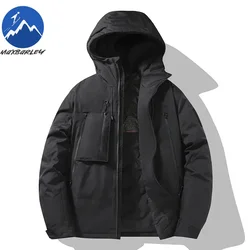 Winter Windproof Jacket Men's Outdoor Hiking Waterproof Graphene Warm Cotton Padded Coat Couple's Fashion Ski Thickened Parka