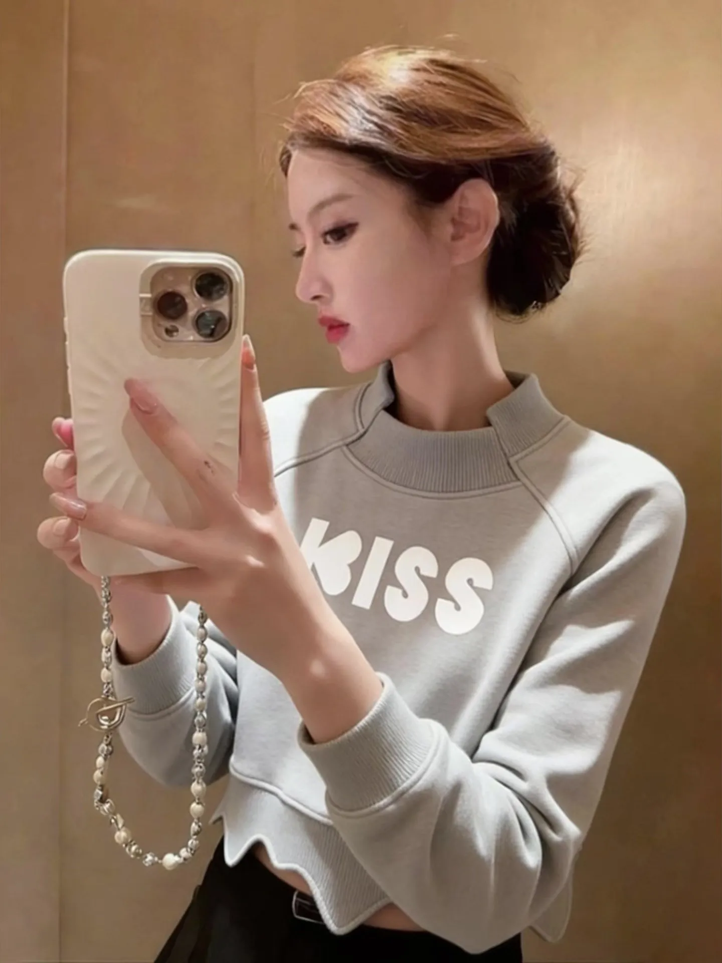 

ay Casual Long Sve round Ne Regular Fit Women's Top Korean Sle Spring New Loose Sweater Overhead Woolen Knitwear