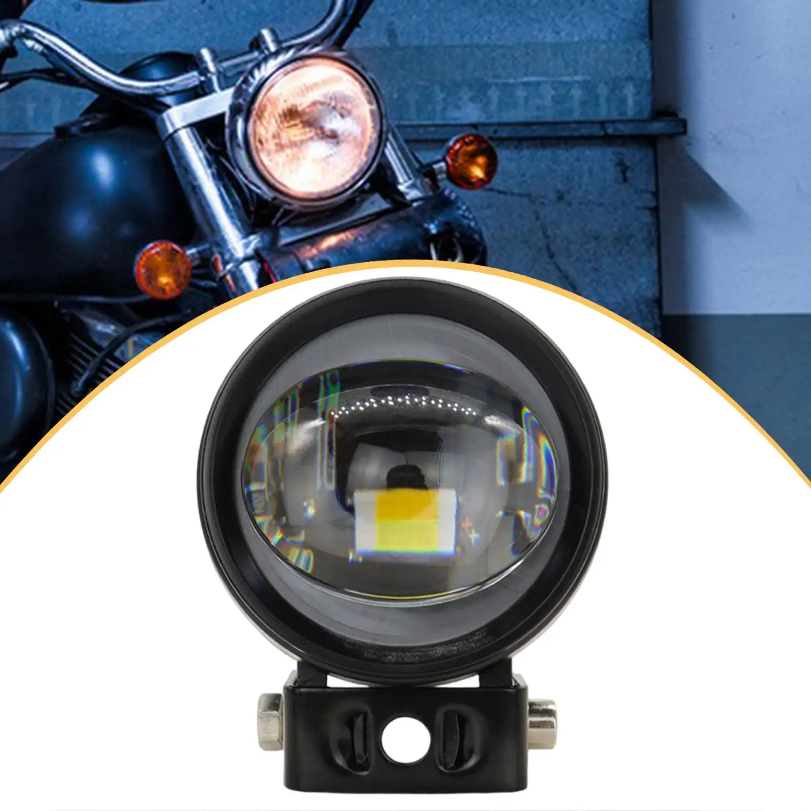 

Передний прожектор для мотоцикла, легкий вспомогательный фонарь дальнего света для велосипеда