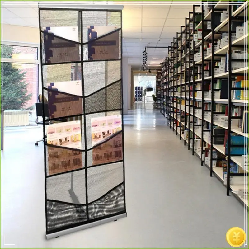Vertical Brochure Stand Grid Brochure Display Stand Portable Brochure Stand For Trade Shows And Retail Stores