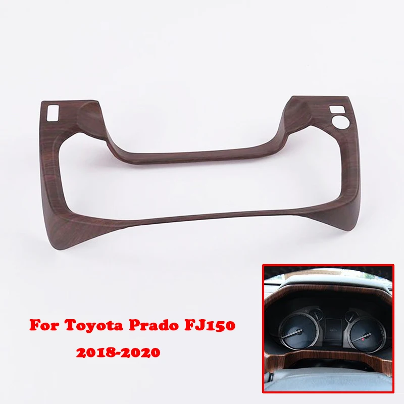 

For Toyota Land Cruiser 150 Prado LC150 FJ150 2018-2020 Combination Instrument Wooden Color Cover Trim Car Styling Accessories