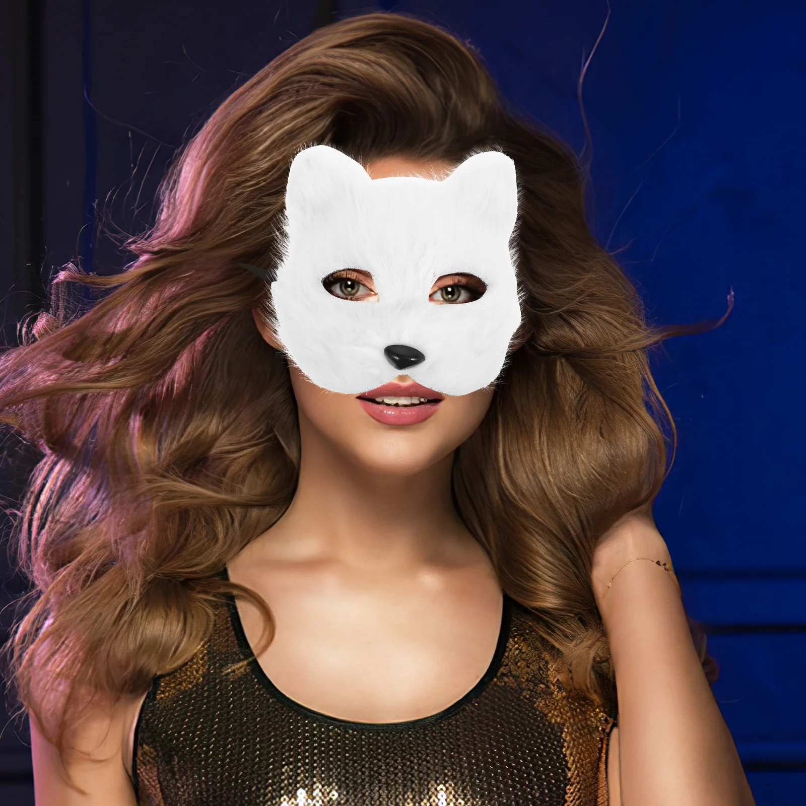 

1 комплект костюма с маской волка, перчатки с хвостом, декор для косплея животных, реквизит для ролевых игр на Хэллоуин, фотоаксессуар на тему волка,