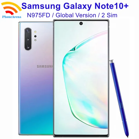 Samsung Galaxy Note10 Plus Note10+ Dual Sim N975FD 256/512GB 12GB ROM 6,8 "OLED versión Global Exynos NFC Original 4G LTE