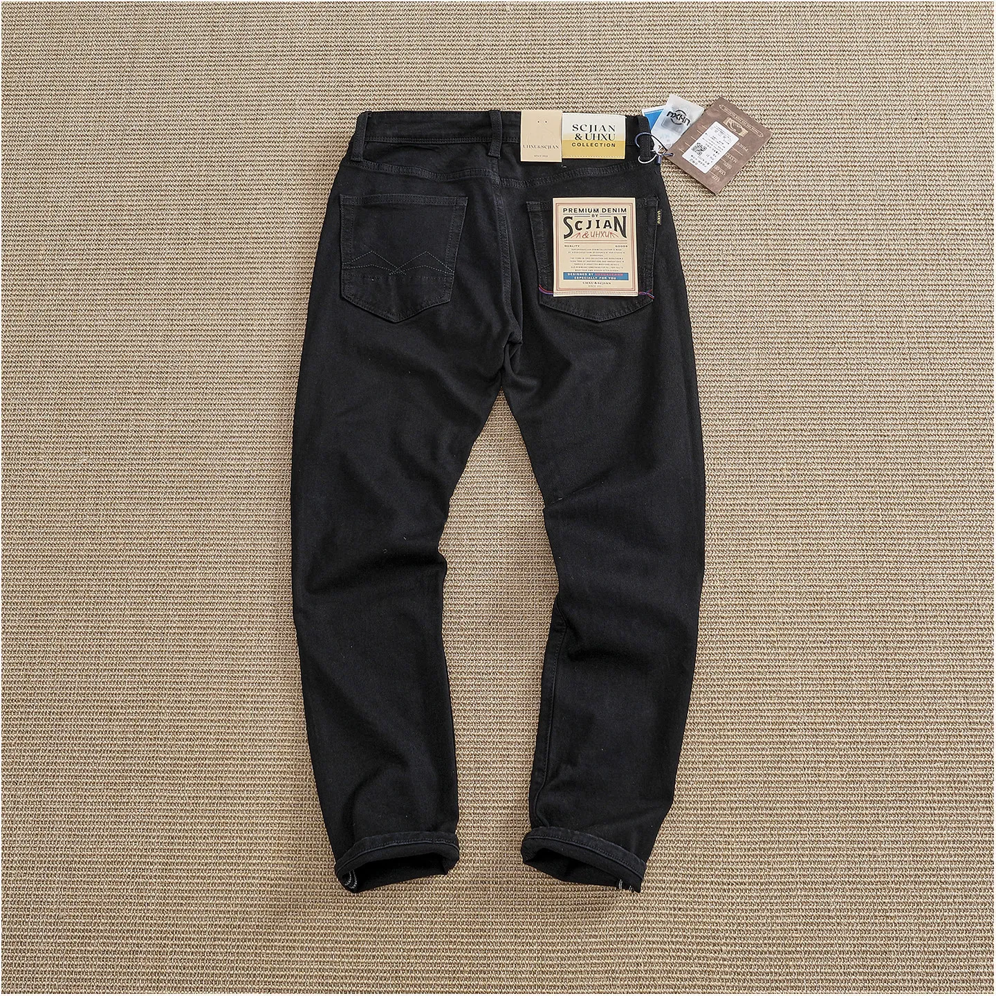 2026 Autumn New American Retro High-end Solid Color Woven Stretch Casual Pants Men's Fashion Multi-pocket Slim Straight Trousers