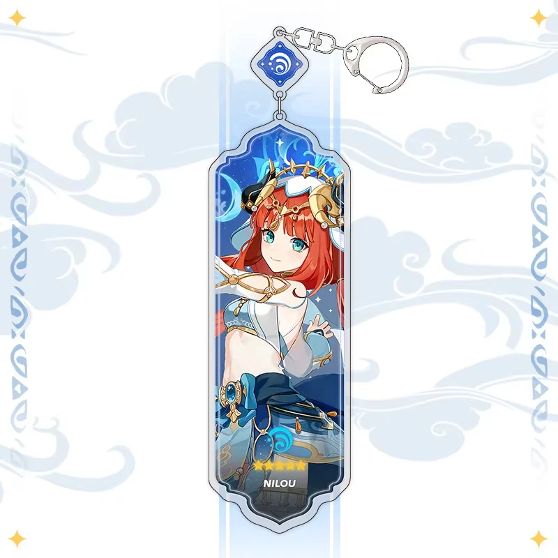 Anime-Schlüsselanhänger Mitya Odette Flins Mualani Furina Arlecchin Schlüsselanhänger-Accessoires Genshin Impact Niedlicher Taschenanhänger Schlüsselring Geschenk – Detail 3