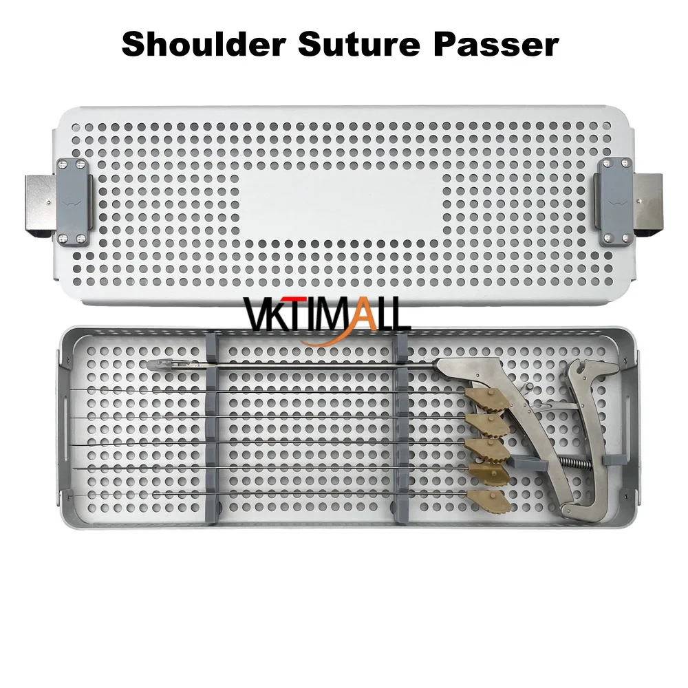 Arthroscopy Orthopedic Suture Passer for Knee Joint Shoulder Rotator Cuff Repair with Box Surgical Instruments
