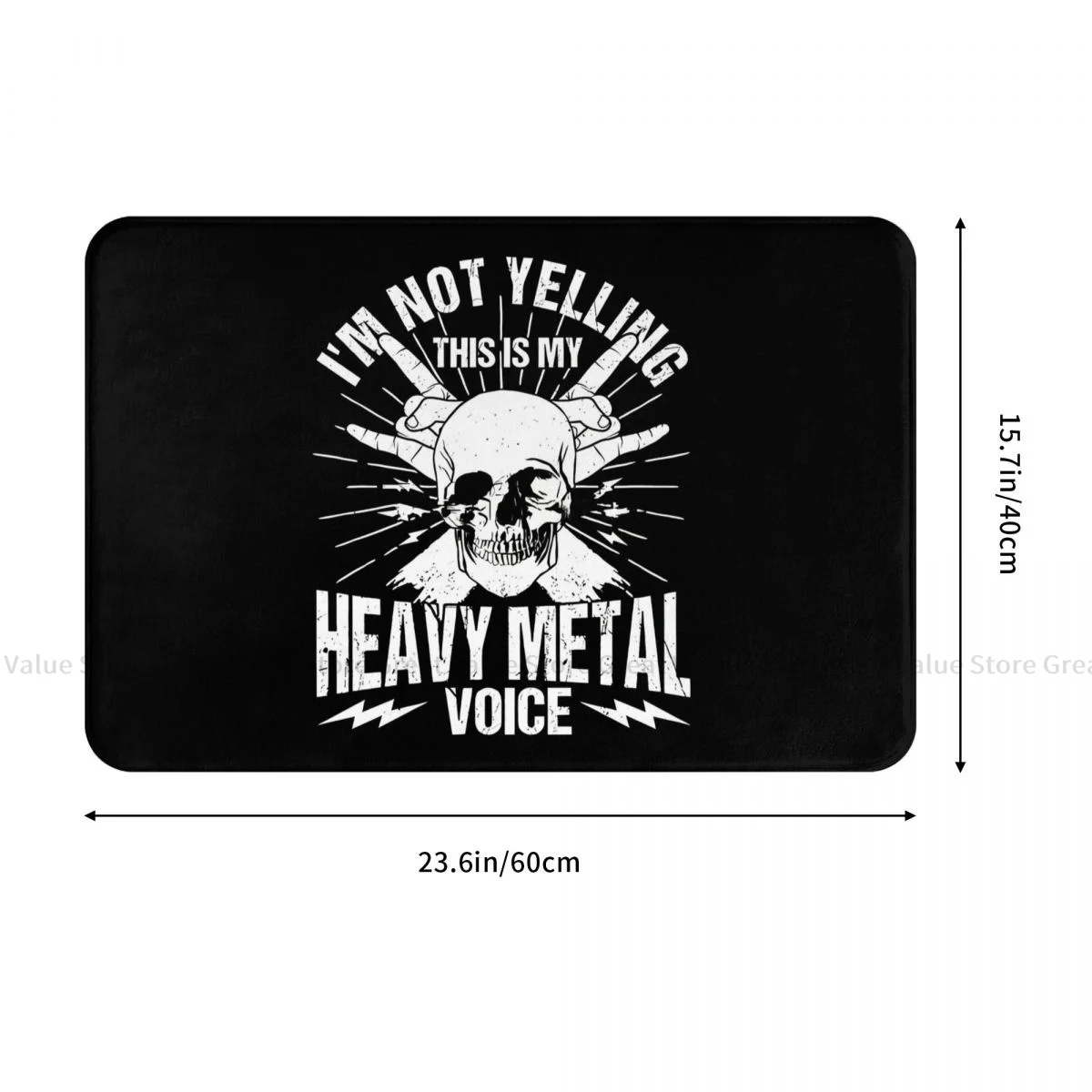 Heavy Metal Rock Music Bath Non-Slip Carpet This Is My Heavy Metal Voice Bedroom Mat Entrance Door Doormat Floor Decoration Rug