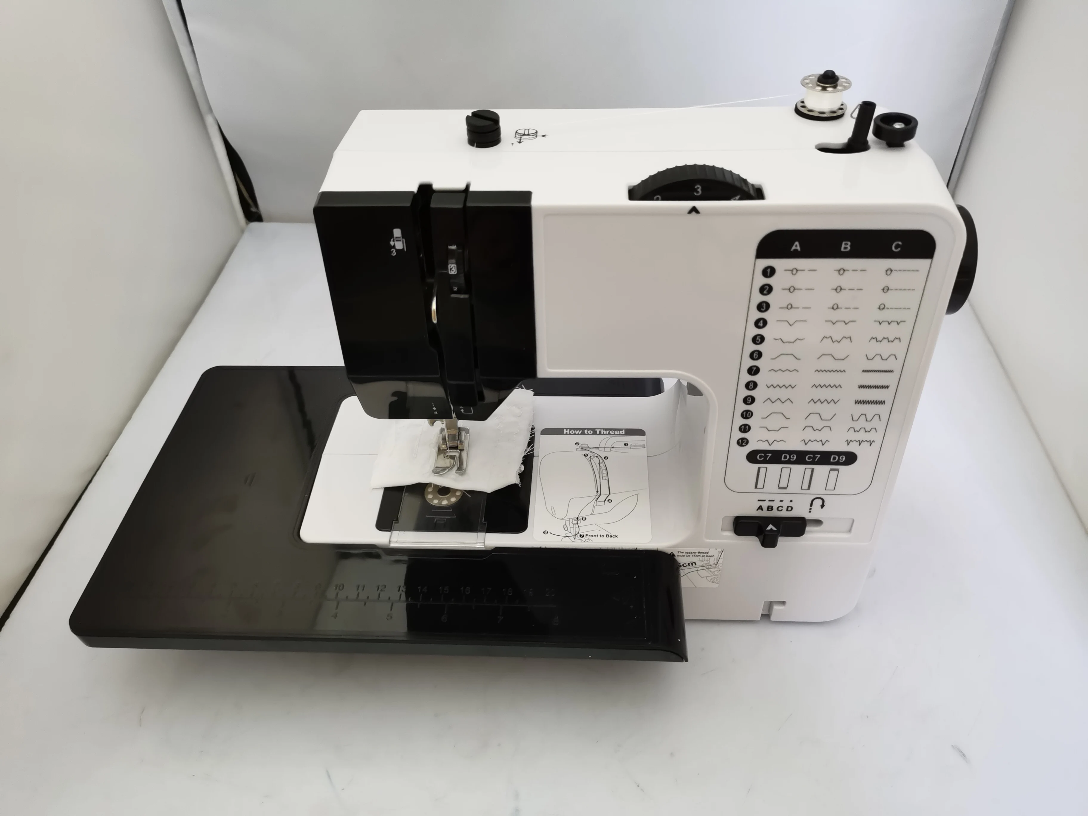 738A Small Mini Electric Household Sewing Machine,  Upgraded Multifunctional Sewing Machine with Overlock