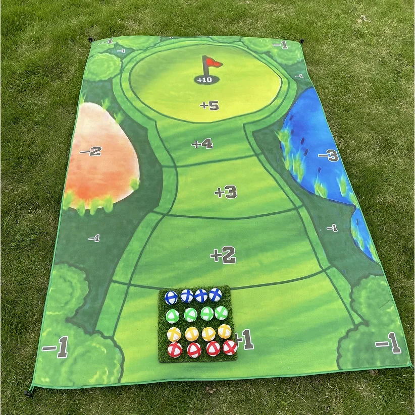 Leisure Sports Golf Strike Game Mat Outdoor Camping Travel Parent Child Family Fun Interaction Leisure Golf Set Birthday Gift