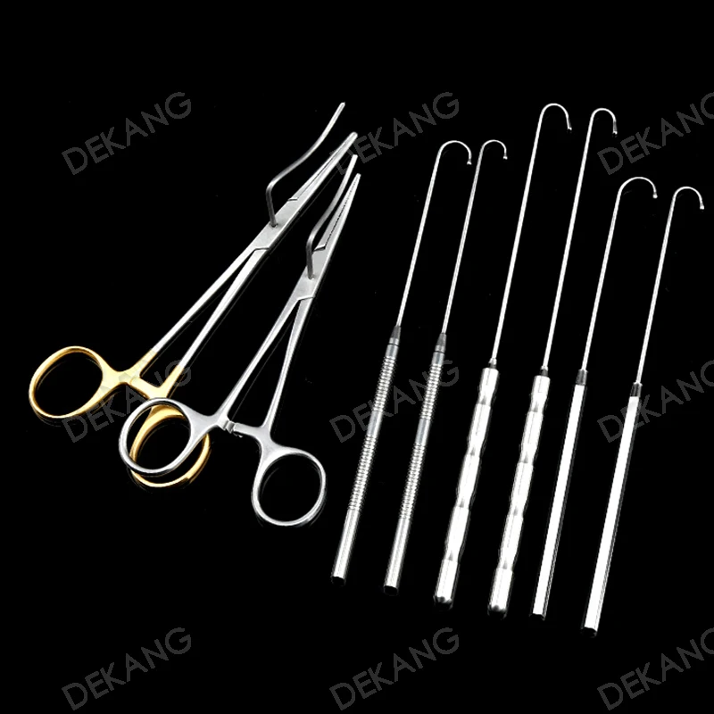 Animal Pet Neutering Tool Ball Head Retractor Male Cat Dog Ligature Fixed Transverse Tooth Pliers Uterine Ovarian Instrument