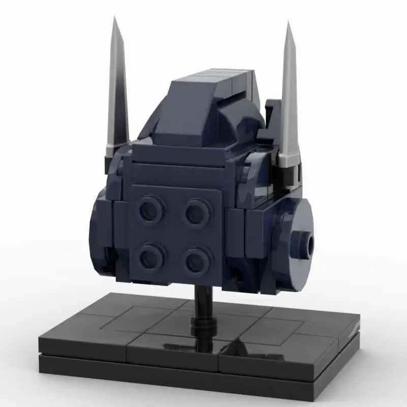 Klocki konstrukcyjne MOC, figurka anime, samochód, rzeźba głowy, figurka, element ekspozycyjny, model, zabawka do samodzielnego montażu dla chłopców