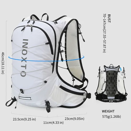 Imagen 2 del producto Mochila hidratante, mochila de agua ligera, mochila de ciclismo de 18L, mochila de senderismo, hombre y mujer, versión para correr al aire libre