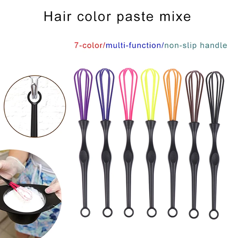 1pc Hairdressing Dyeing Brush Stirrer Dye Cream Whisk Hair Color Mixer DIY Dyestuff Blender Barber Hair Styling Pro Salon Tool