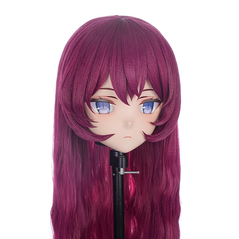 맞춤형 풀 헤드 여성/소녀 수지 Kig 마스크 애니메이션 피규어 코스프레 BJD 마스크 일본 애니메이션 역할 놀이 Kigurumi Doll Mask