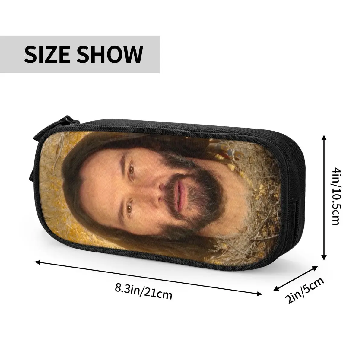 Customized Keanu Reeves Cute Pencil Case Boy Girl Large Capacity Famous Actor John Wick Pencil Box Student School