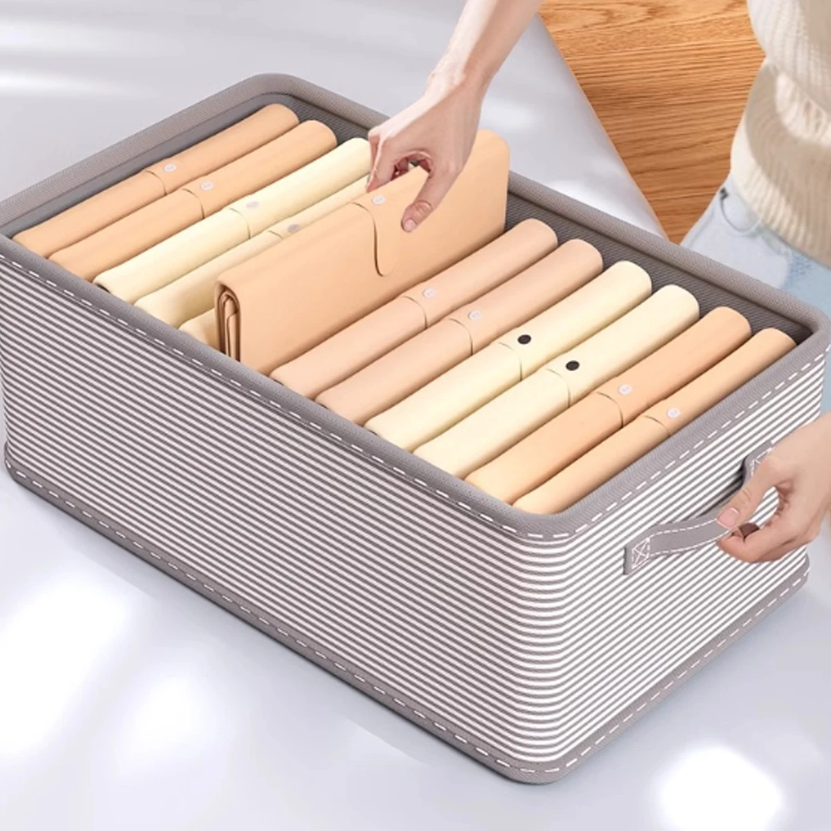 رشاقته الملابس المنظم السراويل سترة خزائن التخزين أدراج المنظم الجينز صندوق تخزين خزانة الملابس تخزين المنظمون