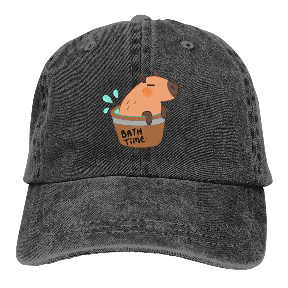 Summer Cap Sun Visor Bath Time Hip Hop Caps Capybara Animal Cowboy Hat Peaked Hats