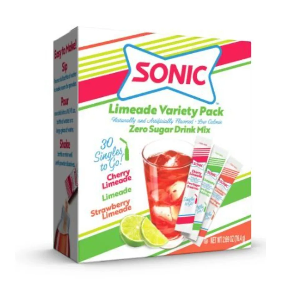 

Sonic Limeade Variety Pack Zero Sugar Drink Mix 30ct