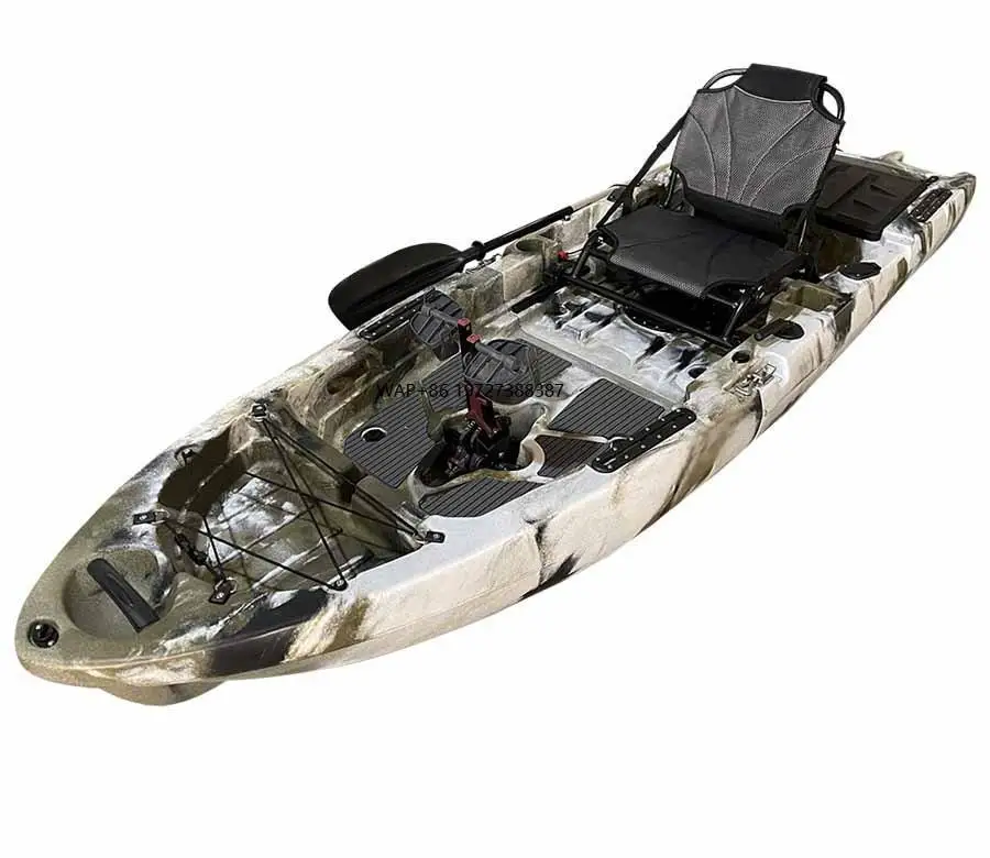 

Portable and Detachable Style of Flipper Pedal Kayak Fishing with Stable Deck