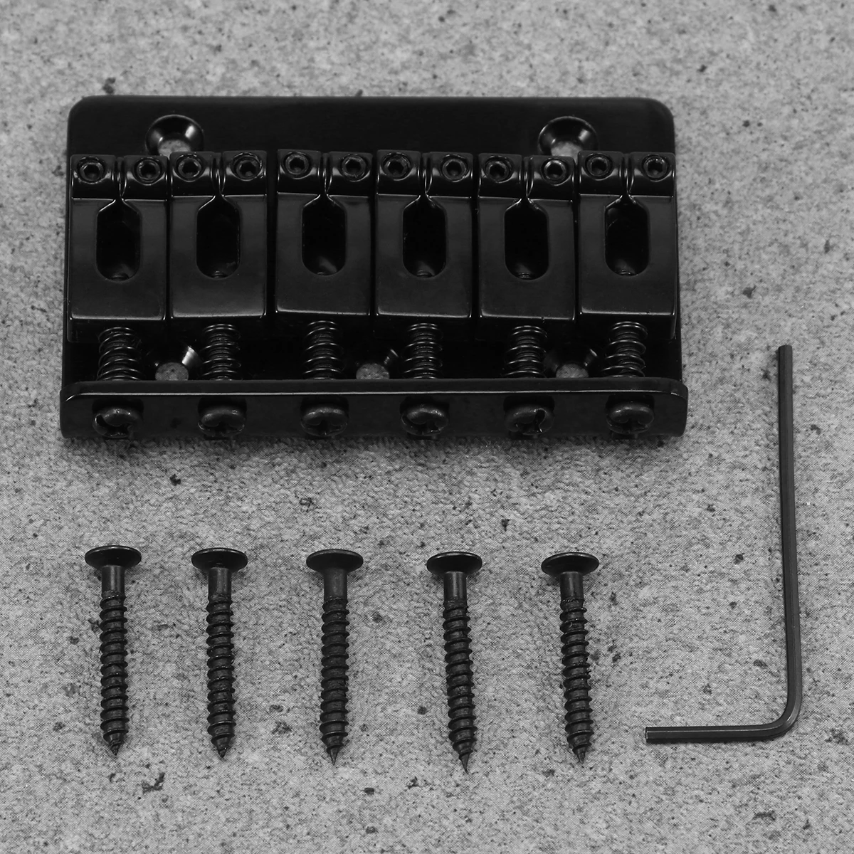 

Electric Guitar 65mm Steel Hardtail Saddle Replacement Adjustable Intonation Height Top Loading Easy