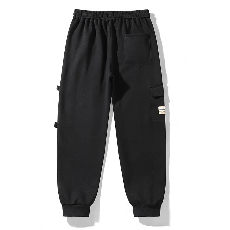 Pantalones de talla grande 6XL 10XL para hombre, pantalones de chándal grandes y altos para hombre, pantalones para correr de pierna ancha, ropa de calle para hombre, parte inferior acanalada con cordón de Hip Hop