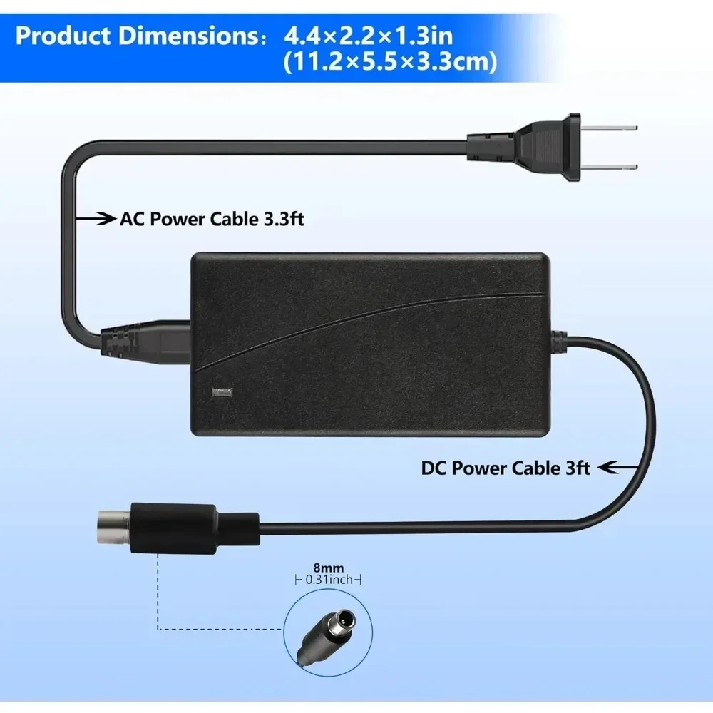 42V 2A Universal Lithium Battery Charger For 36V Ninebot ES2 ES4 E22 For Xiaomi M365/Pro 100-240V AC Power Supply Adapter EU US