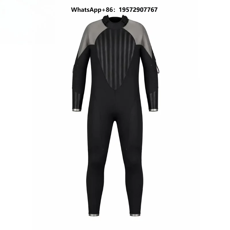 Back Zipper Men 6mm Neoprene Drysuit Waterproof Breathable Diving Wetsuit for Kayaking Cold Water Diving