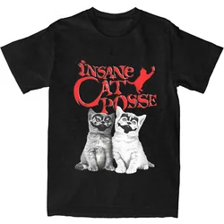 Men Women Insane Cat Posse Halloween T Shirts Insane Clown Posse Cotton Tops Humorous Crew Neck Tee Shirt Fashion Streetwear