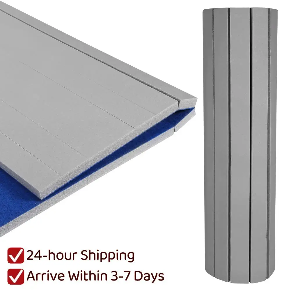 

Складной гимнастический коврик 118.11x70.87x1.57 дюймов, нескользящий коврик для тренировок с противоскользящей поверхностью для домашней йоги, фитнеса, пилатеса, боевых искусств