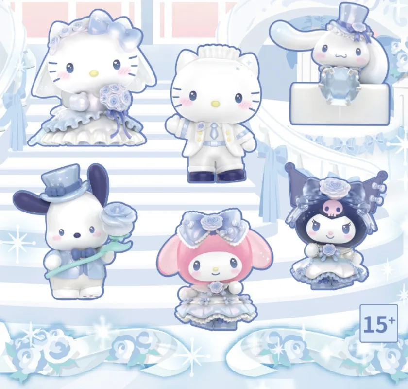 

MINISO Новые продукты Sanrio Романтическая свадебная серия Слепая коробка Katie Daniel Cool Lomi Модные игрушки вокруг подарков для девочек сладость