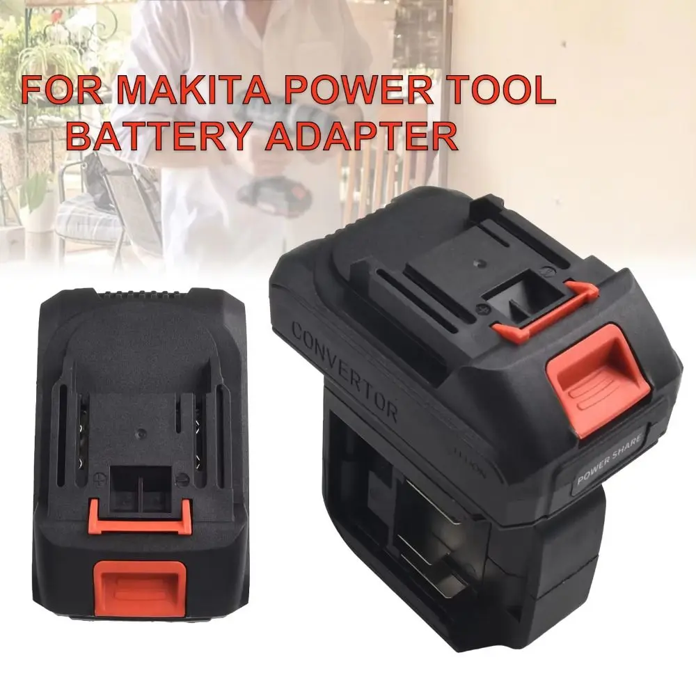 

Plastic Battery Converter Black Battery Adapter Power Tool Battery Adapter One-to-two Universal Electrical Tool Accessory DIY