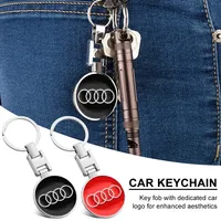 3D Metal Car Logo Key Chain Keyring Auto Interiors Accessories For Audi Sline A1 A2 A3 A4 A5 A6 A7 A8 Q1 Q2 Q3 Q4 Q5 Q6 Q7 Q8