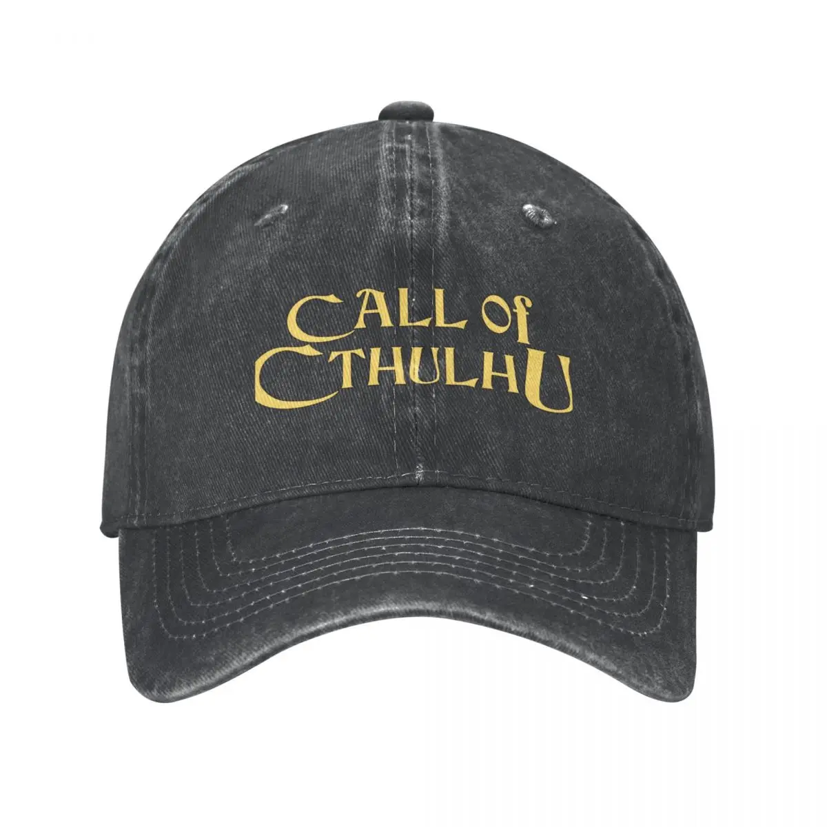 Call of Cthulhu - Logo (gold with Elder Sign & Chaosium Inc. Logo) Cowboy Hat Fluffy Hat Horse Hat Hats For Men Women's